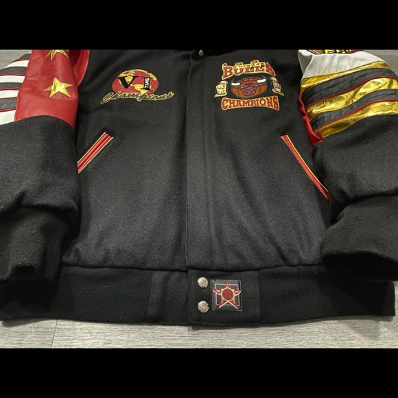 VINTAGE JEFF HAMILTON CHICAGO BULLS JACKET XL - Picture 3 of 3